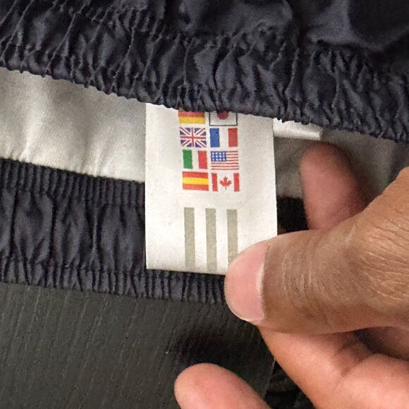 Adidas Track Pant Men 2XL Grey Red Zip Sleeve Retro Jogging Gymwear Baggy Street - Picture 6 of 16